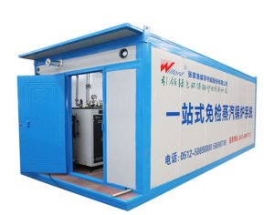 Skid mounted boiler station